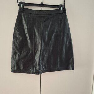 Vintage Leather Mini Skirt